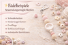 Motivperle & Motivscheibe aus Holz Regenbogen Einhorn– Bastelmaterial für Schnullerketten, Anhänger & kreative DIY-Ideen - CreativMade