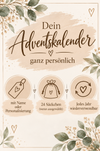 Personalisierter Adventskalender aus Holz mit Namen Pferd für Mädchen– zum Befüllen mit oder ohne Säckchen | CreativMade .