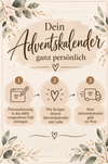 Personalisierter Adventskalender aus Holz mit Namen Pferd für Mädchen– zum Befüllen mit oder ohne Säckchen | CreativMade .