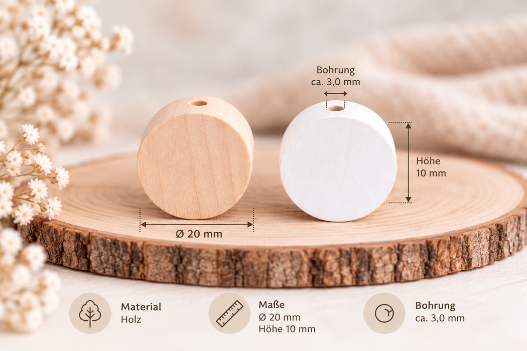 Milchzahndose Einhorn Holz mit Motivscheibe | DIY & Kreativbedarf 6 x 4cm Zahndose