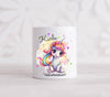 Spardose Kinder Einhorn Pferd mit Name Mädchen personalisiert Keramik - CreativMade 