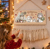 Personalisierter Adventskalender aus Holz mit Namen Wintertiere – zum Befüllen mit oder ohne Säckchen | CreativMade .