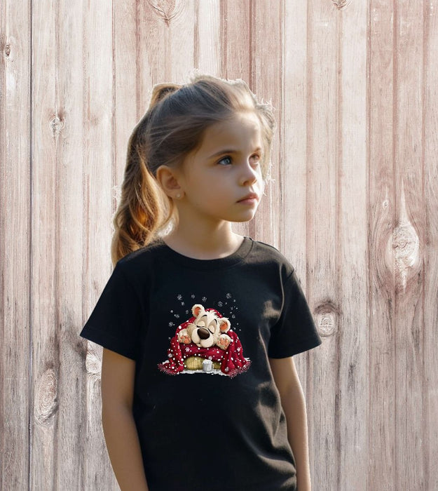 Bügelbilder für Kinder Bär  – Weihnachtsmotive, Wintermotive & Herbstmotive zum Aufbügeln – DIY Textilaufbügler für Kleidung & Geschenke - CreativMade 