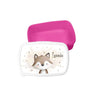 Brotdose & Trinkflasche personalisiert - Fuchs - Kinder Set mit Namen Edelstahl Trinkflasche - CreativMade 