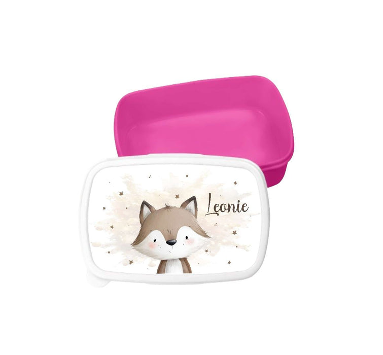 Kindergarten Set personalisiert Fuchs – Rucksack, Trinkflasche & Brotdose mit Namen Kitakind - CreativMade 