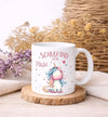 Schulkind Tasse personalisiert Einhorn Mädchen Einschulungstasse mit Name - CreativMade