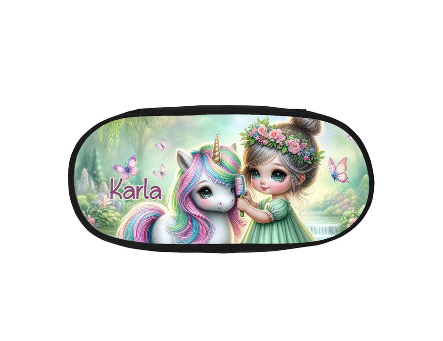 Personalisiertes Federmäppchen Einhorn Stifte-Etui Federmappe Federtasche Erwachsene & für Kinder - CreativMade