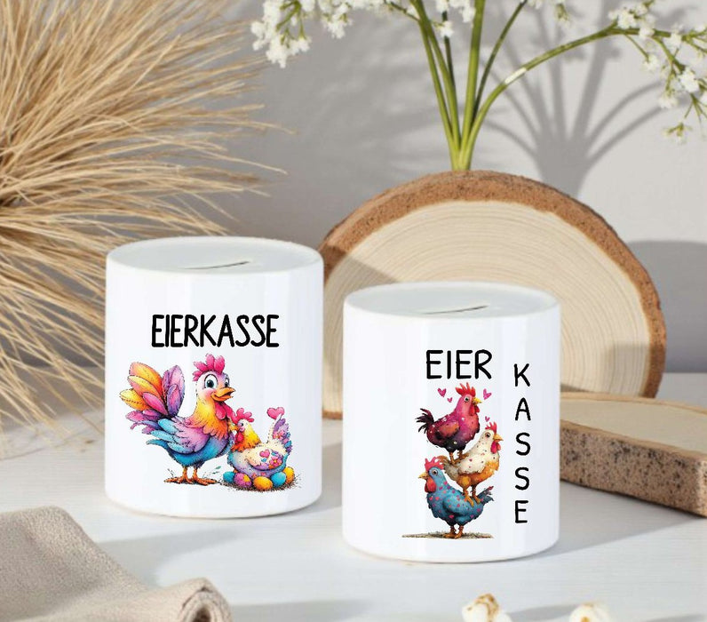 Eierkasse aus Keramik – Kasse für Eierverkauf & Selbstbedienung - CreativMade