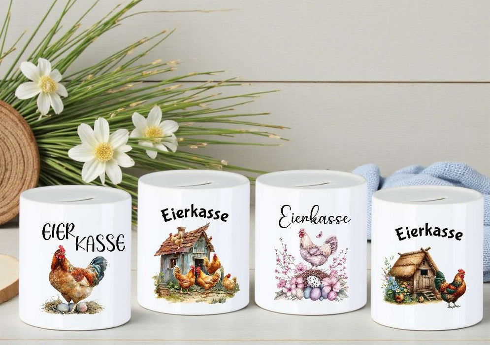 Eierkasse aus Keramik – Kasse für Eierverkauf & Selbstbedienung - CreativMade