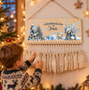 Personalisierter Adventskalender aus Holz mit Namen Bär & Pinguin– zum Befüllen mit oder ohne Säckchen | CreativMade .