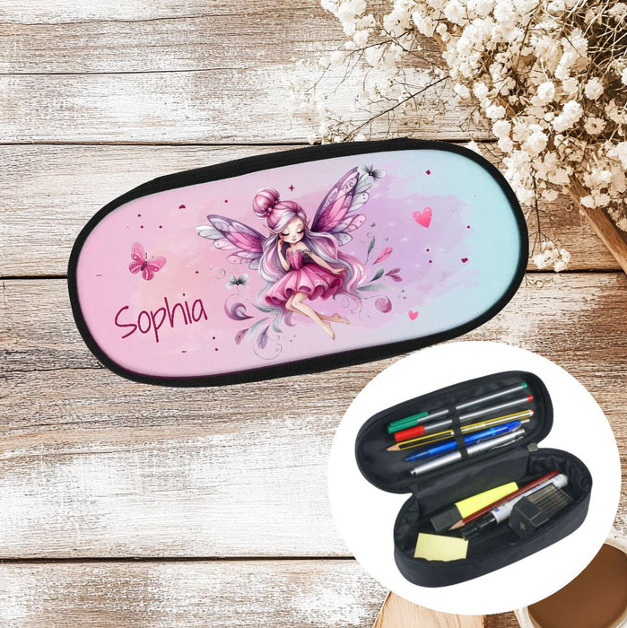 Federmäppchen Kinder mit Namen Fee – personalisiertes Stifteetui/Stiftebox Schule Geschenk Einschulung - CreativMade