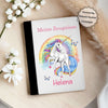 Personalisierte Zeugnismappe mit Namen Einhorn Pferd – Mappe für Schulzeugnisse A4 | Geschenk zur Einschulung Mädchen - CreativMade 