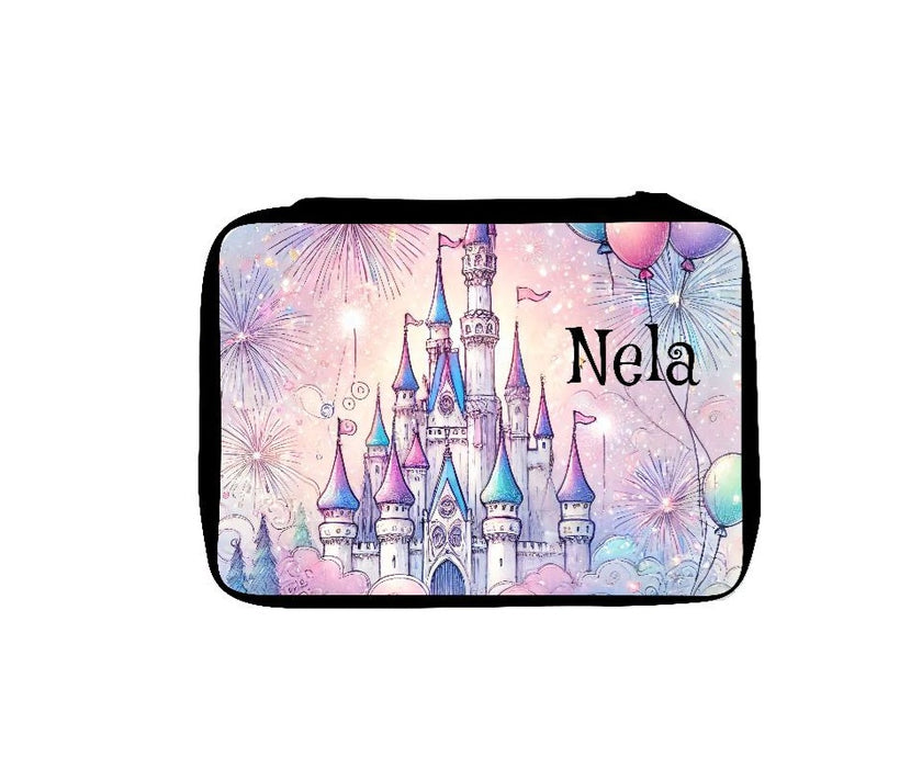 Personalisiertes Federmäppchen mit Name Schloß Mädchen Geschenk Einschulung Federmappe Federpenal - CreativMade