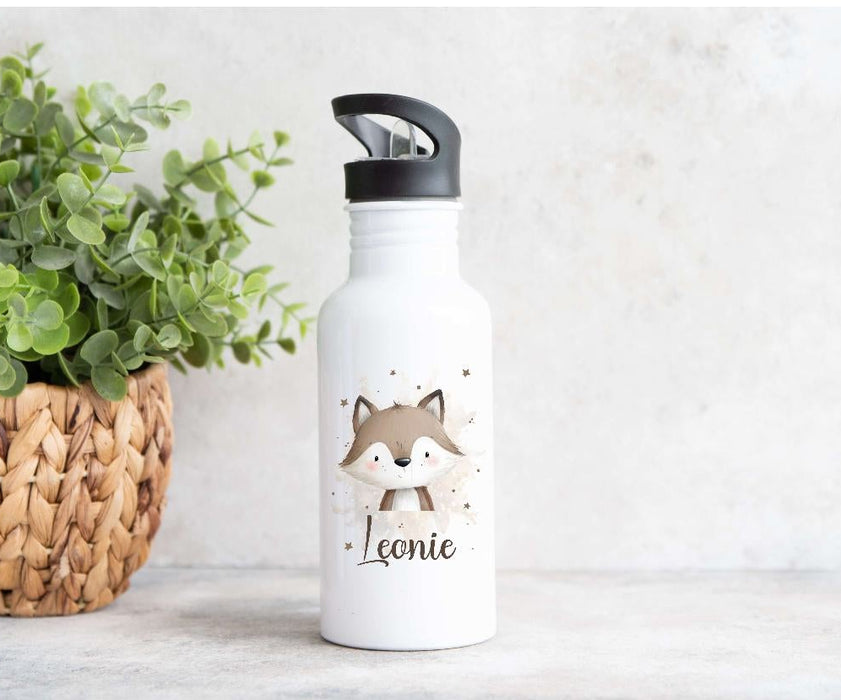 Kindergarten Set personalisiert Fuchs – Rucksack, Trinkflasche & Brotdose mit Namen Kitakind - CreativMade 