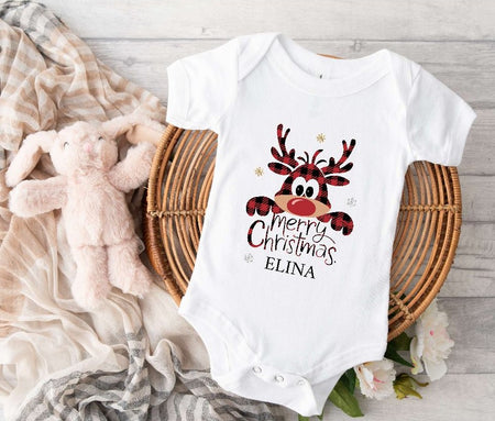 Bügelbild Kinder Elch Weihnachten Textilaufbügler DIY Projekt Applikation hochwertiger DTF Ausdruck XL - CreativMade 