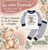 Kinder Schlafanzug mit Namen – Bär „Natürlich bin ich süß“ – Personalisierter Pyjama | CreativMade .