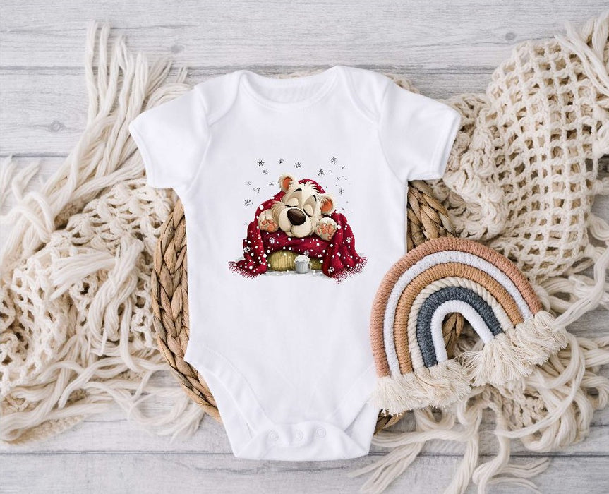 Bügelbilder für Kinder Bär  – Weihnachtsmotive, Wintermotive & Herbstmotive zum Aufbügeln – DIY Textilaufbügler für Kleidung & Geschenke - CreativMade 