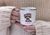 Kinder Tischset personalisiert mit Namen Waschbär - abwischbar und rutschfest Platzdeckchen Platzset Tischunterlage - personalisierte Tasse Emaille & Keramik - CreativMade 