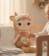 Personalisierbares Kuscheltier Reh Plüschtier – 50 cm Schmusetier mit Namen Geschenk für Babys & Kinder - CreativMade 