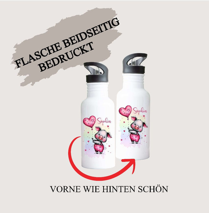 Kindergarten Set personalisiert Scheein – Rucksack, Trinkflasche & Brotdose mit Namen Kitakind
