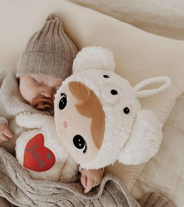 Personalisierbarer Eisbär – 50 cm Kuscheltier Plüschtier mit Namen Geschenk für Babys & Kinde - CreativMade 