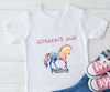 T-Shirt Schulkind Jahreszahl Pferd Mädchen - CreativMade 