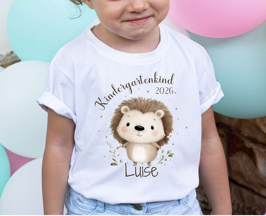 Kindergartenkind T-Shirt personalisiert mit Namen Tiere – Kita Abschluss & Vorschulkind Geschenk - CreativMade 