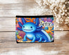 Kinder Geldbeutel personalisiert Axolotl – Geldbörse mit Namen Klettverschluss oder Reißverschluss Porte­mon­naie - CreativMade