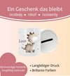 Personalisierte Kinderspardose mit Namen Tierfreunde Keramik Spardose zur Einschulung, Geburt oder Taufe - CreativMade