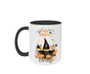 Halloween Tasse personalisiert mit Name Thanksgiving Keramik Emaille - CreativMade 