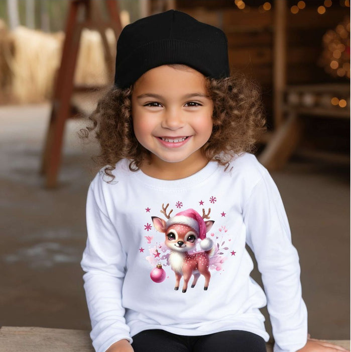 Bügelbilder für Kinder Reh – Weihnachtsmotive, Wintermotive & Herbstmotive zum Aufbügeln – DIY Textilaufbügler für Kleidung & Geschenke - CreativMade