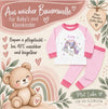 Kinder Schlafanzug mit Namen Einhorn – Personalisierter Pyjama für Babys Mädchen | CreativMade .