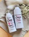 Personalisierte Thermosflasche aus Edelstahl – das perfekte Geschenk für Mama & Oma. Auslaufsicher, doppelwandig & mit Namen bedruckt. - CreativMade