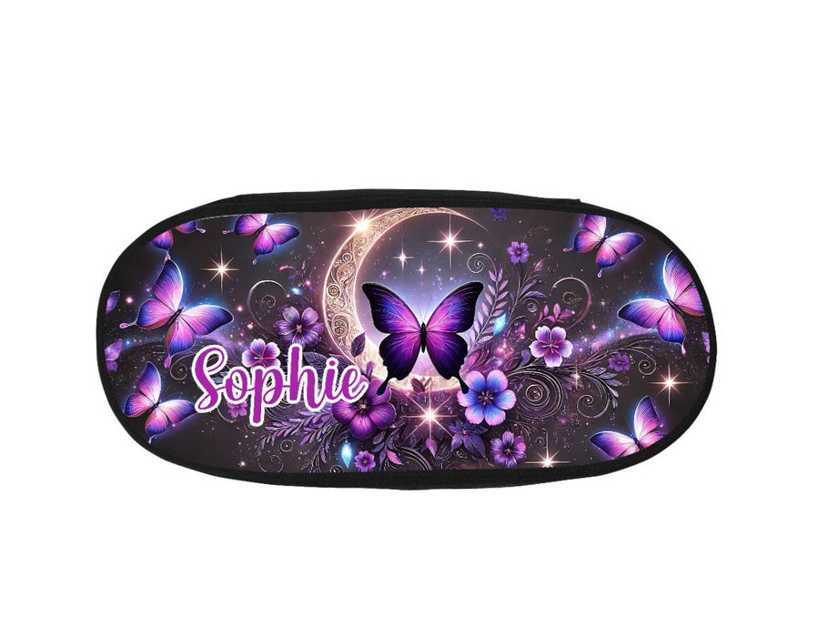 Personalisiertes Federmäppchen Schmetterling Stifte Etui mit Namen Stifte-Mäppchen Federmappe Federtasche Kinder & Erwachsene - CreativMade