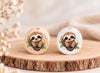 Milchzahndose Faultier Holz mit Motivscheibe | DIY & Kreativbedarf 6 x 4cm Zahndose | CreativMade .