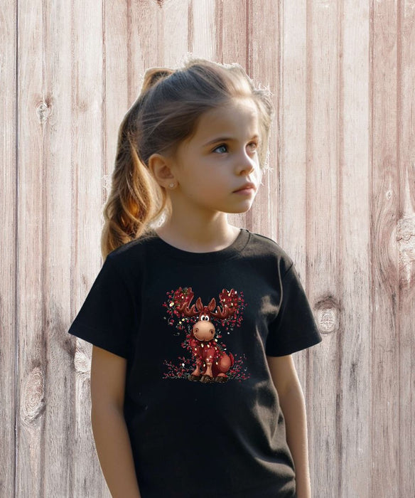 Bügelbilder für Kinder Elch – Weihnachtsmotive, Wintermotive & Herbstmotive zum Aufbügeln – DIY Textilaufbügler für Kleidung & Geschenke - CreativMade 