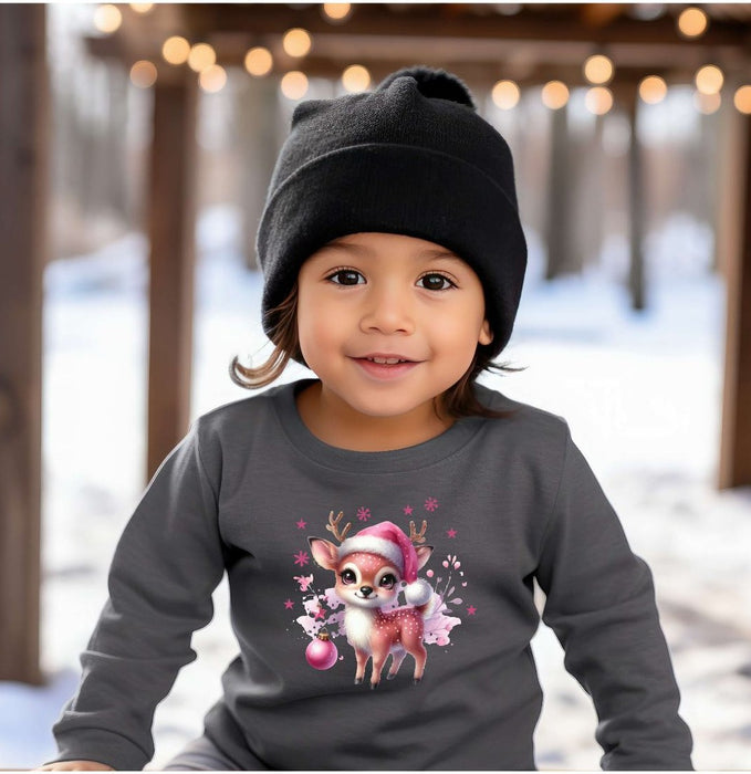 Bügelbilder für Kinder Reh – Weihnachtsmotive, Wintermotive & Herbstmotive zum Aufbügeln – DIY Textilaufbügler für Kleidung & Geschenke - CreativMade