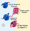 Kinderrucksack Schildkröte personalisiert mit Name Mädchen Kindergartenrucksack Kindergartentasche Kita - CreativMade 