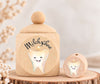 Milchzahndose Zahn Holz mit Motivscheibe | DIY & Kreativbedarf 6 x 4cm Zahndose | CreativMade .