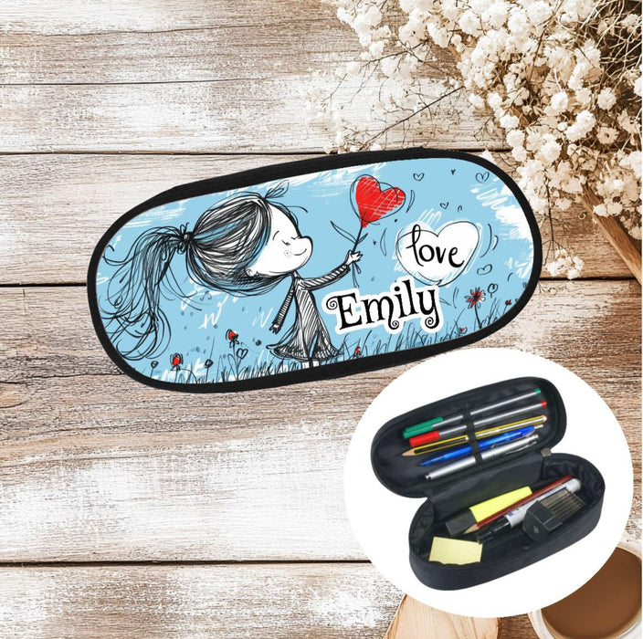 Personalisiertes Federmäppchen Stifte Etui mit Namen Stifte-Mäppchen Federmappe Federtasche Erwachsene & für Kinder - CreativMade