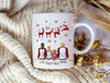Tasse Personalisierte Weihnachtstasse Familie & Freunde – Keramik mit Namen Weihnachtsgeschenk - CreativMade 