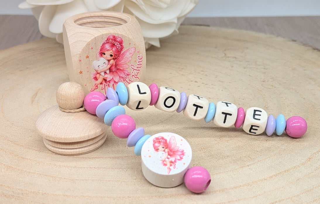 Milchzahndose Zahnfee Mädchen personalisierte Zahndose mit Namen | CreativMade .