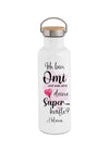 Personalisierte Thermosflasche aus Edelstahl – das perfekte Geschenk für Mama & Oma. Auslaufsicher, doppelwandig & mit Namen bedruckt. - CreativMade