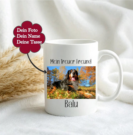 Personalisierte Fototasse mit Foto oder Spruch Emaille & Keramik Tasse Geschenkidee - CreativMade 