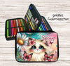 Personalisiertes Federmäppchen mit Name Katze Mädchen Geschenk Einschulung Federmappe Federpenal - CreativMade