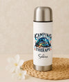 Thermoskanne personalisiert mit Namen Camping Edelstahl Isolierflasche Thermoflasche Erwachsene Geschenkidee - CreativMade 