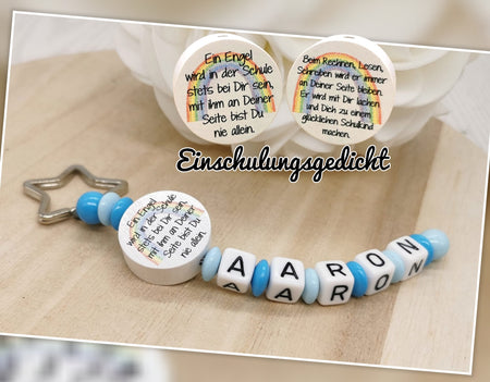 Schlüsselanhänger mit Name Junge Geschenk Einschulung Gedicht - CreativMade 