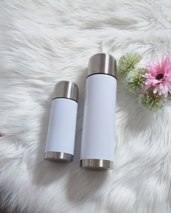 Thermoskanne personalisiert mit Namen Mädchen Edelstahl Isolierflasche Thermoflasche Geschenkidee - CreativMade