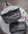 Einkaufskorb Lehrerin mit Herz personalisiert mit Name Tragekorb Klappkorb - CreativMade