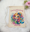 Wechselkleidung Kita Meerjungfrau Tasche personalisiert mit Name Mädchen Kindergarten Wechselwäsche Wechselsachen Beutel - CreativMade